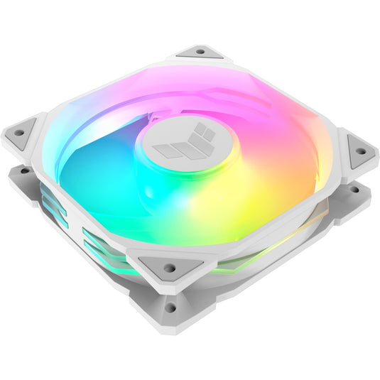 Asus tuf gaming tr120 argb reverse case fan (wit, 120 x 120 x 28 mm)