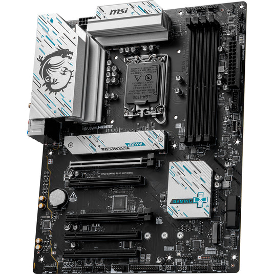 Msi b760 gaming plus wifi ddr4 socket 1700 moederbord (raid, 2.5 gb-lan, wi-fi 6e, bt, sound, atx)