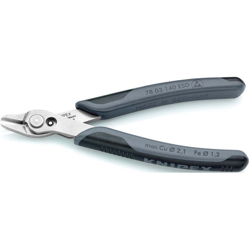 Load image into Gallery viewer, Knipex electronic super knips xl esd 78 03 140 esd elektronica-tang (grijs)

