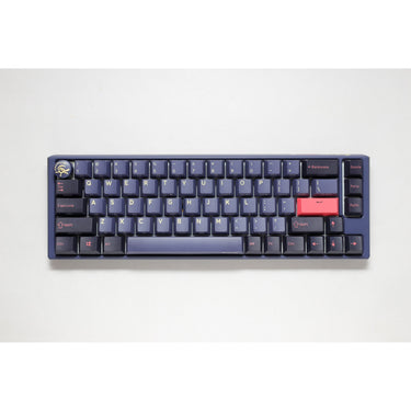 Ducky one 3 cosmic blue sf rgb mechanisch toetsenbord (donkerblauw, us lay-out (qwerty), cherry mx brown, 65%, rgb leds, double-shot pbt, hot-swappable, quack mechanics)