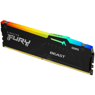 Kingston fury 32 gb ddr5-6000 werkgeheugen (zwart, kf560c36bbe2a-32, beast rgb, xmp 3.0, expo)