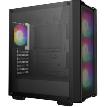 Deepcool cc560 mesh v2 midi tower behuizing (zwart | 2x usb-a | rgb | window)