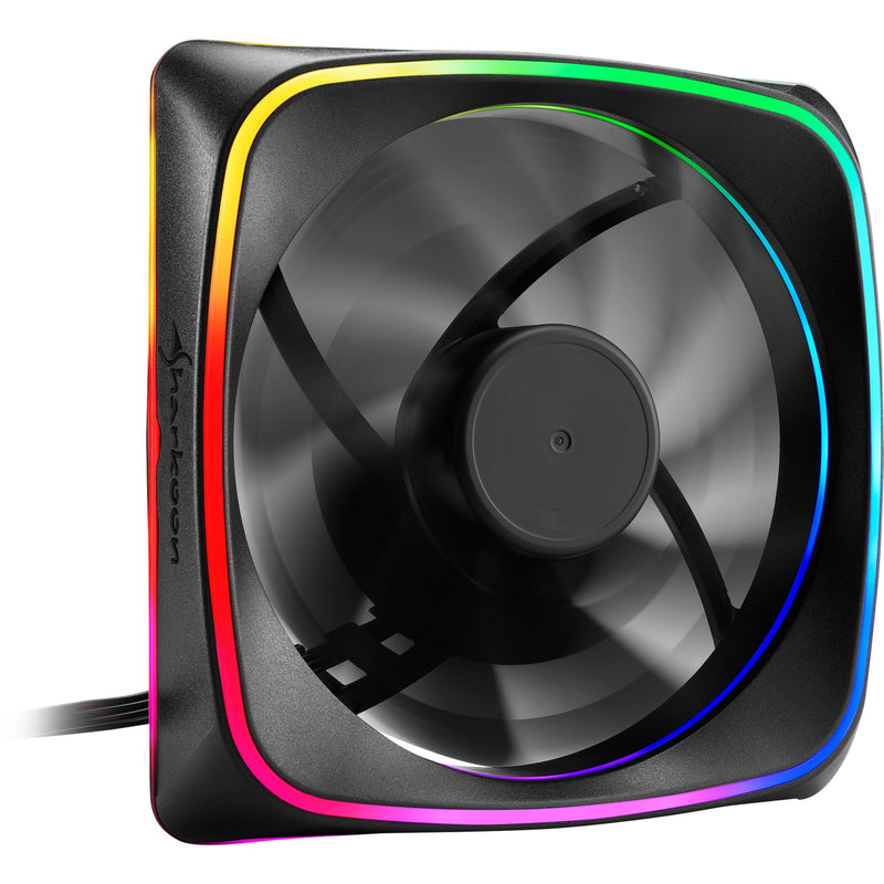 Load image into Gallery viewer, Sharkoon rgb shark lights case fan (zwart, 120 x 120 x 25 mm)
