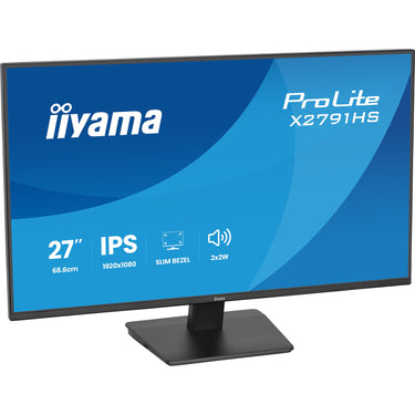 Iiyama prolite x2791hs-b1 27 monitor (zwart (mat), 120 hz, hdmi, displayport, audio)