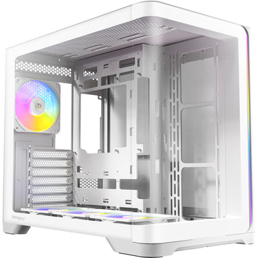 Antec c5 curve argb midi tower behuizing (wit | 2x usb-a | 1x usb-c | tempered glass)