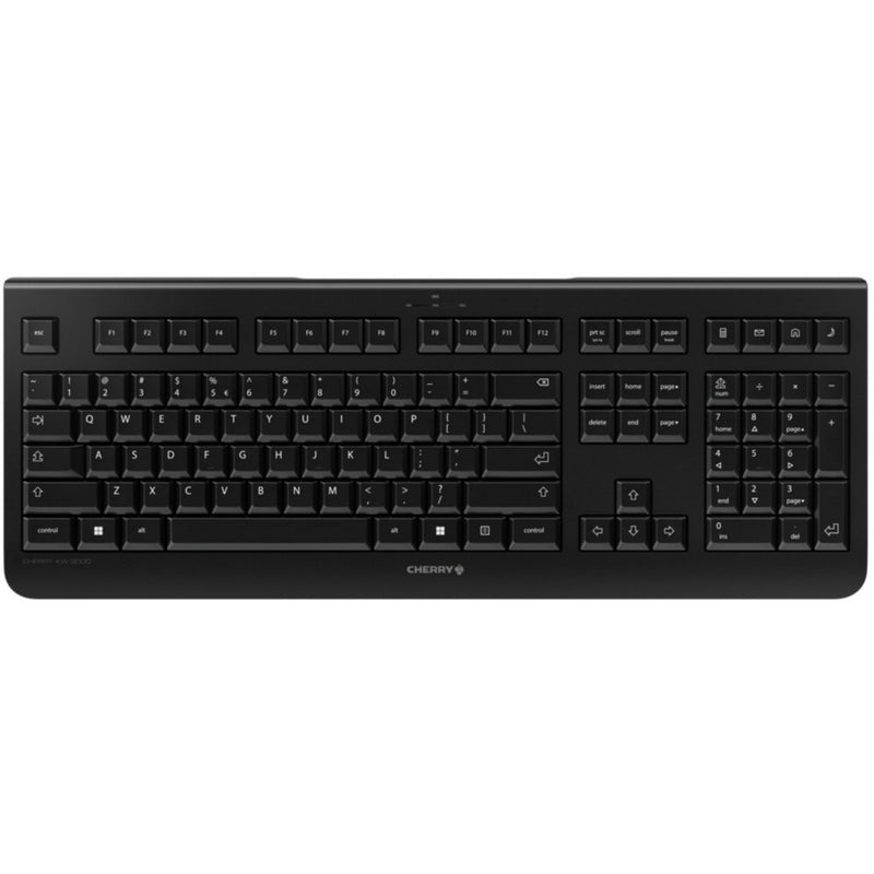 Load image into Gallery viewer, Cherry kw 3000 toetsenbord (zwart, eu lay-out (qwerty), rubberdome, 100%, 2,4ghz)
