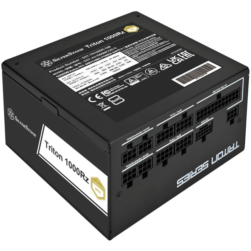 Load image into Gallery viewer, Silverstone triton 1000rz modulaire 1000 watt voeding (zwart, 1x 12v-2x6, 4x pcie)
