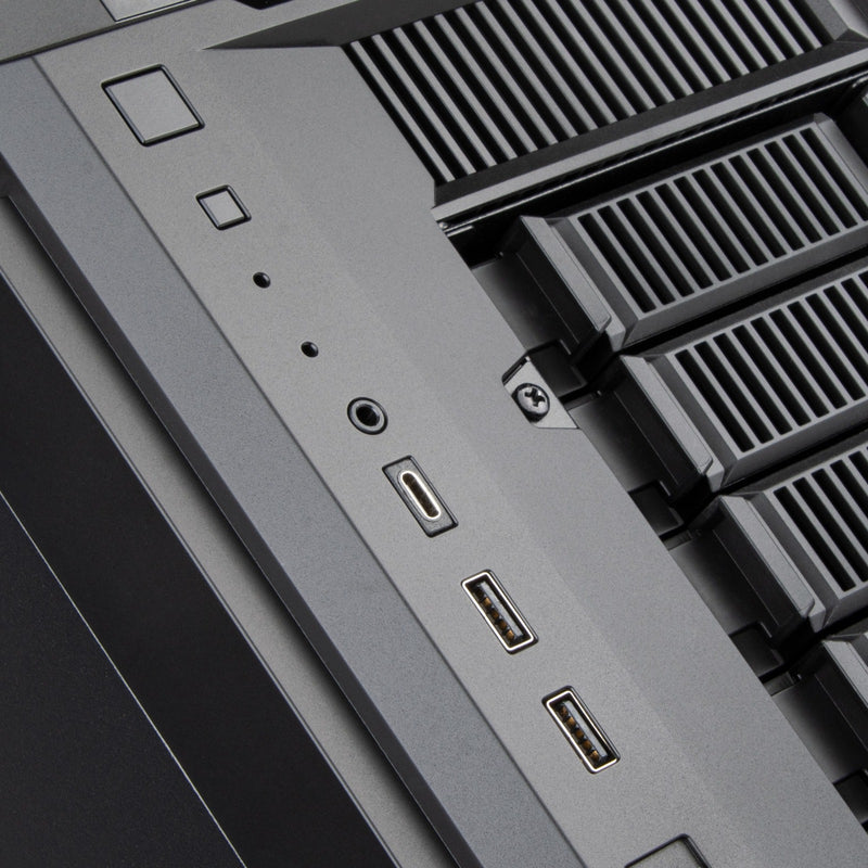 Load image into Gallery viewer, Silverstone cs382 mini tower behuizing (zwart | 2x usb-a | 1x usb-c)
