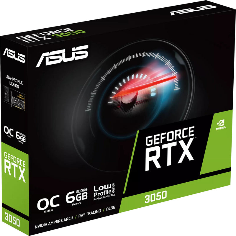 Load image into Gallery viewer, Asus geforce rtx 3050 lp brk oc edition 6gb gddr6 grafische kaart (1x displayport, 1x hdmi 2.1, 1x dvi-d)
