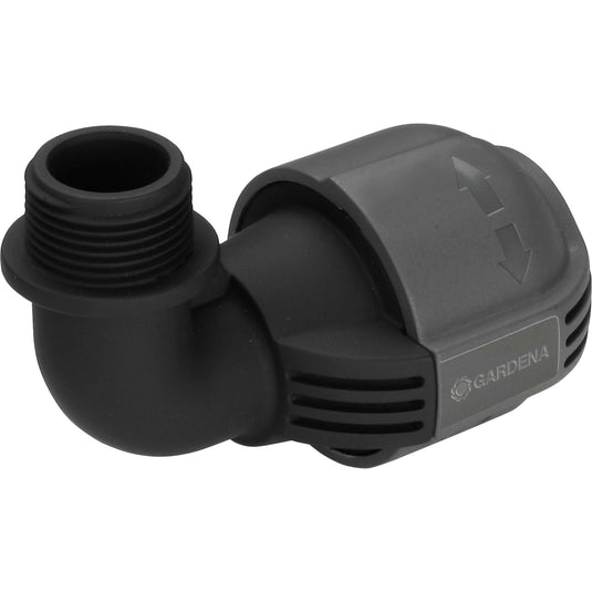 Gardena l-stuk 25 mm x 3 4 buitendraad verbinding (zwart grijs, 2781-20)