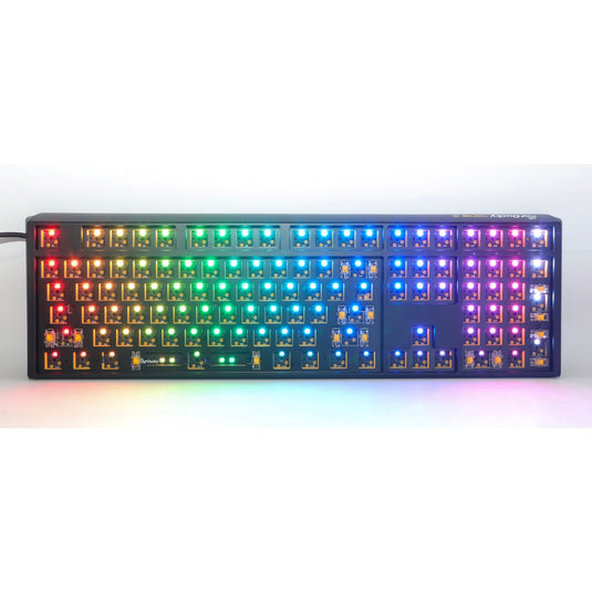 Ducky one 3 ansi layout barebone rgb mechanisch toetsenbord (zwart, us lay-out (qwerty), 100%, rgb leds, hot swap, barebone)