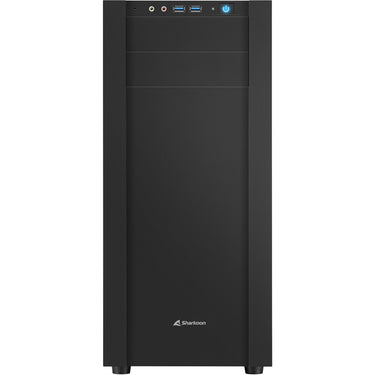 Sharkoon s25-w midi tower behuizing (zwart | 2x usb-a | window)