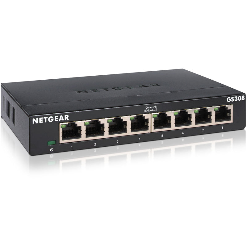 Load image into Gallery viewer, Netgear gs308 switch (zwart)
