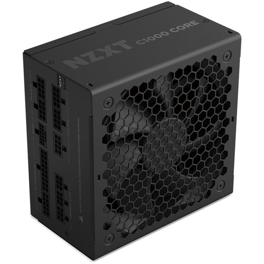 Nzxt c1000 gold core modulaire 1000 watt voeding (zwart, 1x 12v-2x6, 3x pcie)