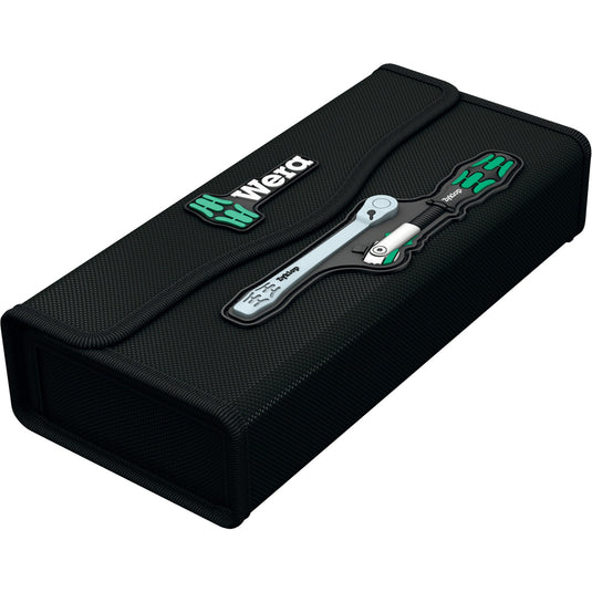Wera kraftform compact zyklop ms1 metal speed ratel, 1 4 (zwart groen, 2-delig)