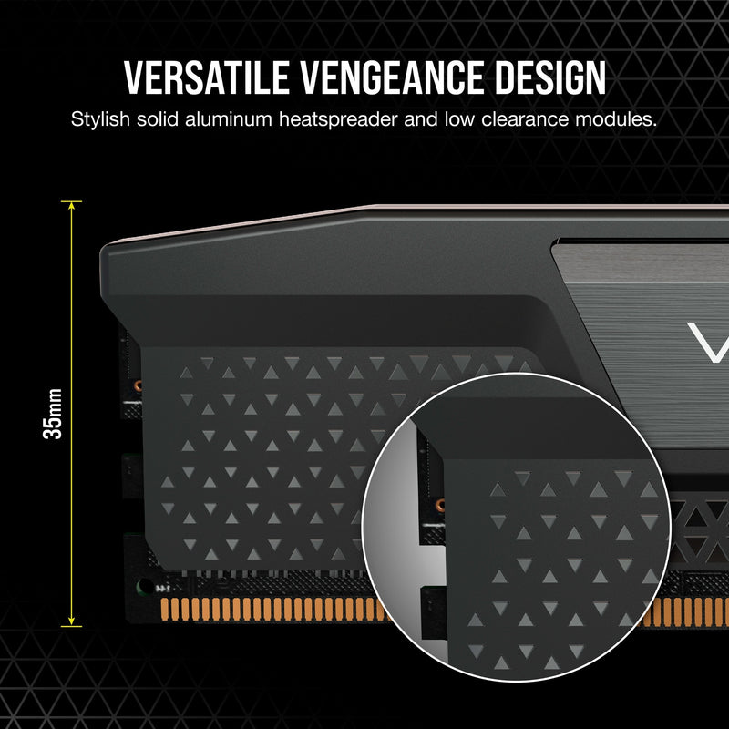 Load image into Gallery viewer, Corsair vengeance 32 gb ddr5-6400 (2x 16 gb) werkgeheugen (zwart, cmk32gx5m2b6400c32, xmp)
