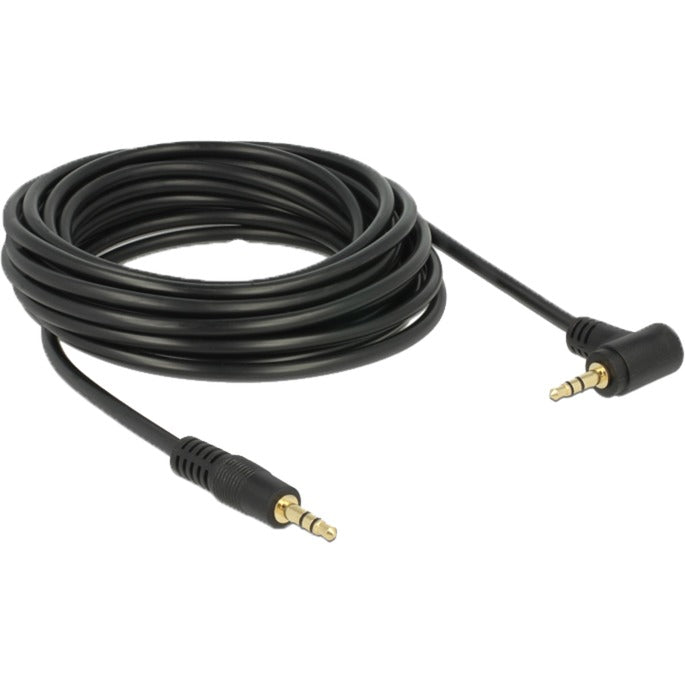 Load image into Gallery viewer, Delock 3,5 mm naar 3,5 mm 90° kabel (zwart, 5 meter)
