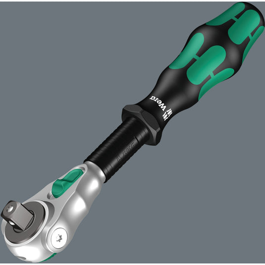 Wera 8100 sc 2 zyklop speed-ratelset, 1 2 , 37‑delig gereedschapsset (zwart groen, snelheidsratel met draaibare kop)