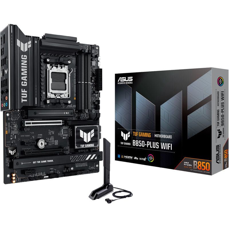 Afbeelding laden in galerijviewer, Asus tuf gaming b850-plus wifi socket am5 moederbord (raid, 2.5gb-lan, wi-fi 7, bt, sound, atx)

