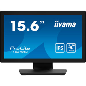 Iiyama prolite t1634mc-b1s 16 touchscreen monitor (zwart (mat), hdmi, displayport, vga)
