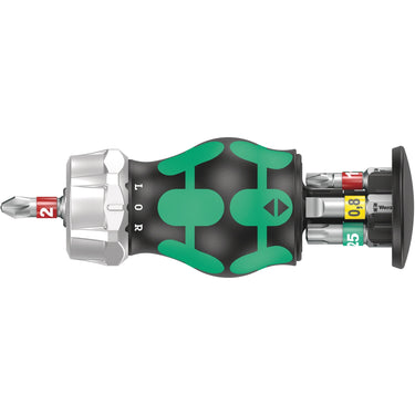 Wera kraftform kompakt stubby magazin ra 1, 6‑delig dopsleutel (zwart groen)