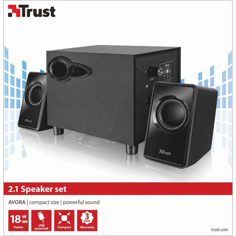 Load image into Gallery viewer, Trust Avora 2.1 Subwoofer Speaker set

