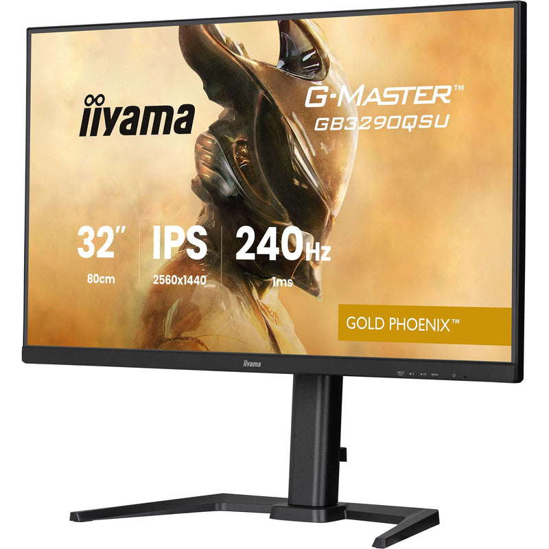 Load image into Gallery viewer, Iiyama g-master gold phoenix gb3290qsu-b1 31.5 gaming monitor (zwart (mat), 2x hdmi, displayport, 2x usb-a, 2x usb-b, 240 hz)
