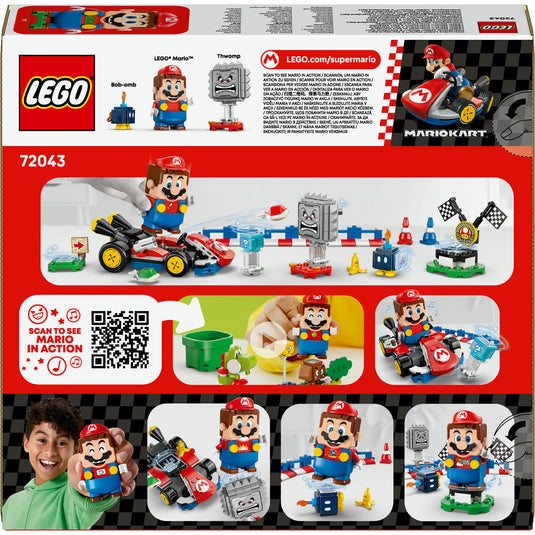 Lego ® super mario™: mario kart™ – interactieve ® mario™ en standaardkart - 72043