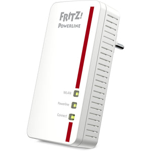 Fritz! powerline 1260e international (wit, 1 stuks, mesh wi-fi)