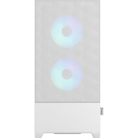 Fractal design pop air rgb midi tower behuizing (wit | 2x usb-a | rgb | tempered glass)