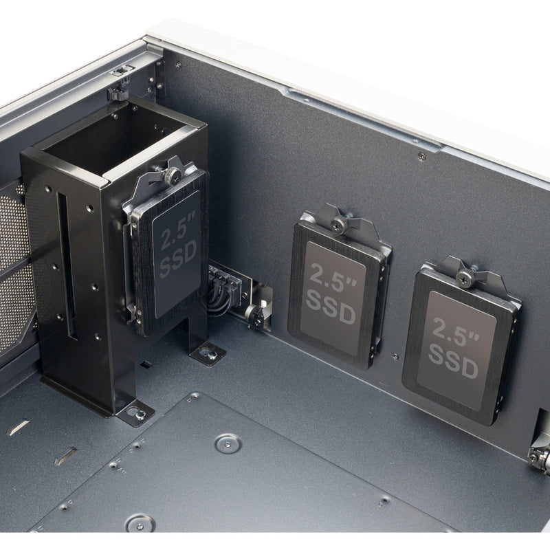 Load image into Gallery viewer, Silverstone crown 04 htpc behuizing (donkergrijs | 4x usb-a | 1x usb-c)
