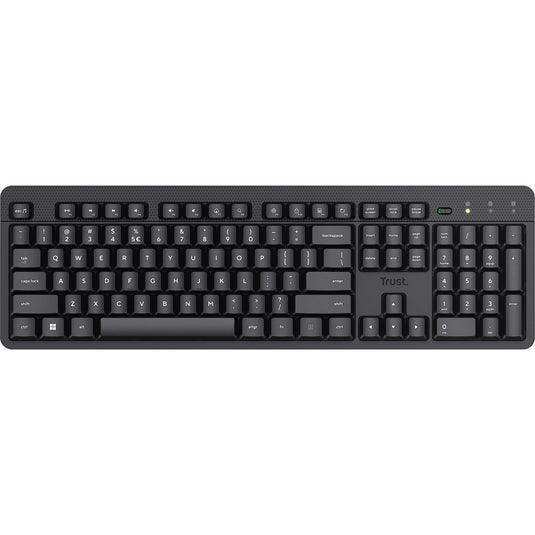 Trust ody ii silent wireless keyboard, toetsenbord (zwart, eu lay-out (qwerty), membraan)