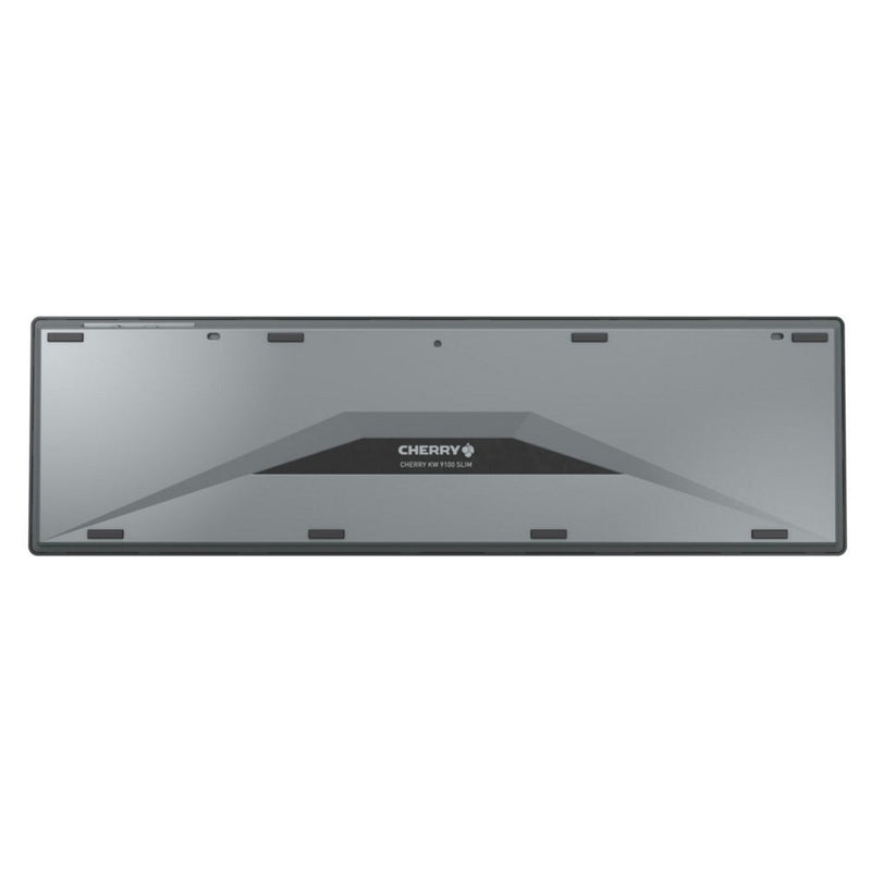Load image into Gallery viewer, Cherry kw 9100 slim, toetsenbord (zwart zilver, eu lay-out (qwerty), scissor switches, abs, usb-c, 2.4 ghz, bluetooth)
