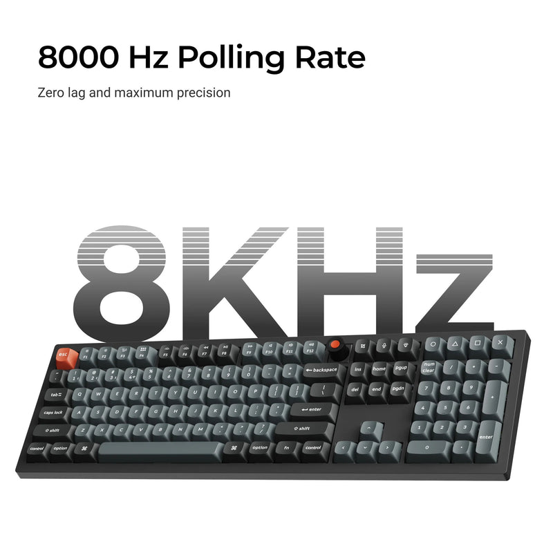 Load image into Gallery viewer, Keychron v6w-d4 8k qmk wired custom mechanical keyboard (zwart, us lay-out (qwerty), super banana, 100%, rgb leds, double-shot pbt, hot swap, 8k, knop)
