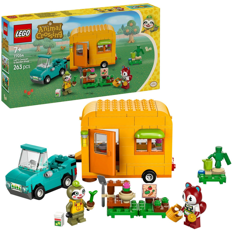 Load image into Gallery viewer, Lego animal crossing 77054 leifs caravan en winkel
