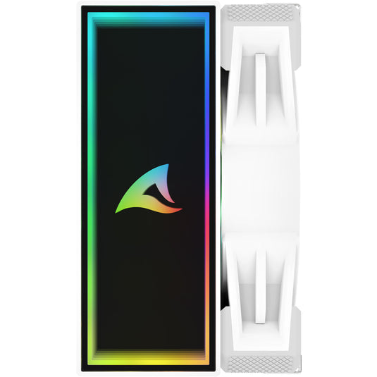 Sharkoon a40 rgb cpu-koeler (wit, 4-pins pwm fan-connector)