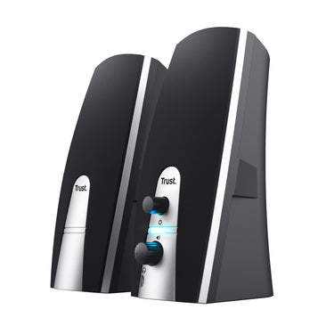 Trust 2.0 speaker set pc-luidspreker (zwart zilver)