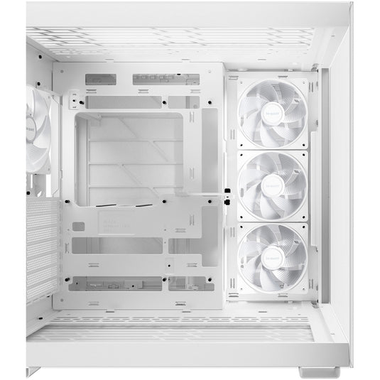 Be quiet! light base 600 dx midi tower behuizing (wit | 2x usb-a | 1x usb-c | rgb | tempered glass)