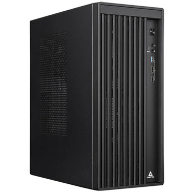 Chieftec uni bs-20b-op mini tower behuizing (zwart | 3x usb-a | 1x usb-c)