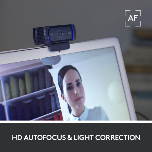 Logitech c920s pro hd webcam (zwart)