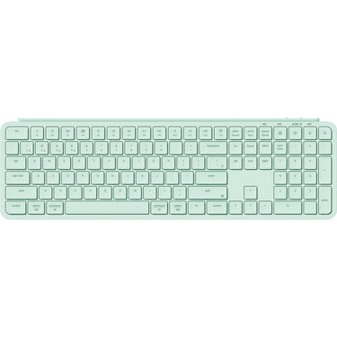 Keychron b6 pro-k7 toetsenbord (mint, us lay-out (qwerty), scissor switches, 100%, abs, 2.4 ghz | bluetooth 5.2 | usb-c)