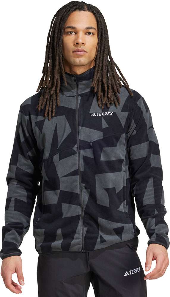 Load image into Gallery viewer, Adidas terrex multi printed full zip - fleece jacket
