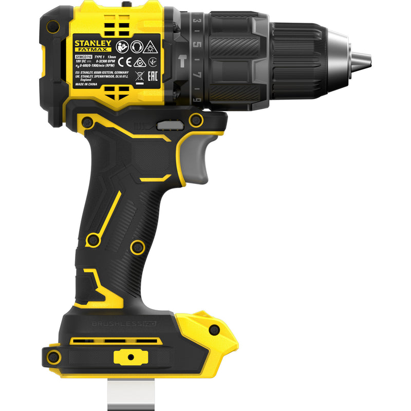 Load image into Gallery viewer, Stanley fatmax v20 18v schroefklopboormachine klopboorschroevendraaier (zwart geel, accu en oplader niet inbegrepen)
