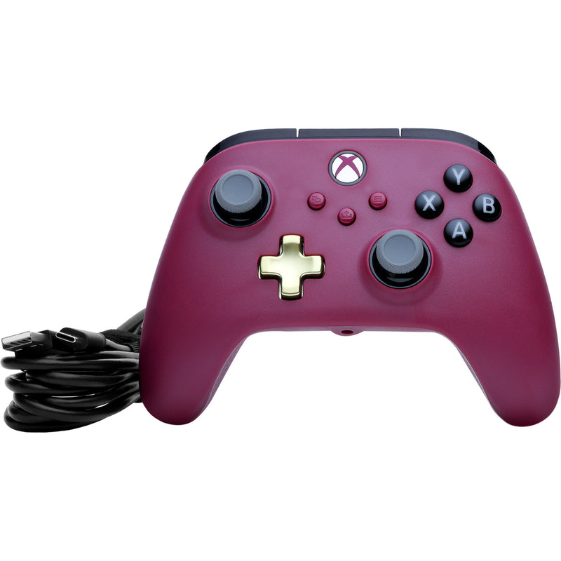 Load image into Gallery viewer, Powera advantage plus bedrade controller voor xbox series x|s - robijn (donkerrood, xbox series x|s, xbox one, pc)
