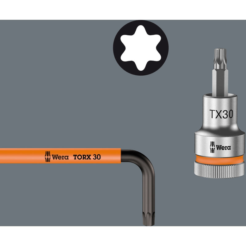 Load image into Gallery viewer, Wera inbussleutelset torx 967 9 tx multicolour hf 1 (9-delig, torx t8 tot t40)
