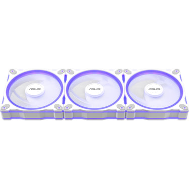 Asus prime mr120 argb reverse fan - triple pack case fans (wit, 3 stuks, 120 x 120 x 28 mm, 3 stuks)