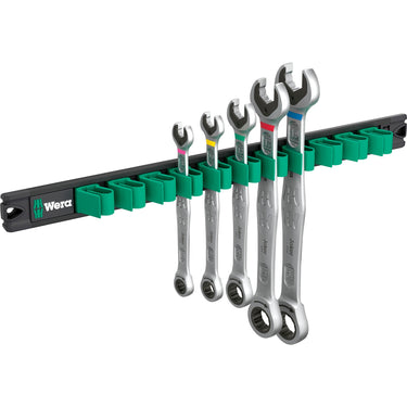 Wera 9631 magneetstrip 6000 joker 2 steek-ringratelsleutelset moersleutel (5‑delig)