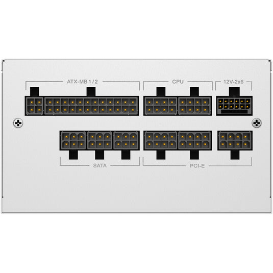 Sharkoon rebel p20 gen2 modulaire 850 watt voeding (wit, 1x 12v-2x6, 3x pcie)