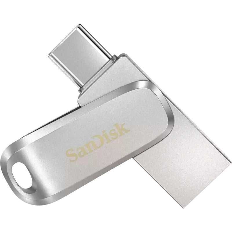Load image into Gallery viewer, Sandisk ultra dual drive luxe 128 gb usb-stick (zilver, usb-a 3.2 gen 1, usb-c 3.2 gen 1)
