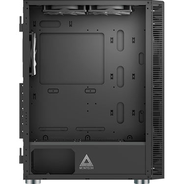 Montech x3 mesh midi tower behuizing (zwart | 3x usb-a | rgb | tempered glass)
